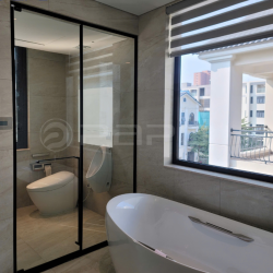 CABIN TẮM CỬA MỞ 1 CÁNH, 1FIX ,BẢN LỀ TRÊN DƯỚI PAPO