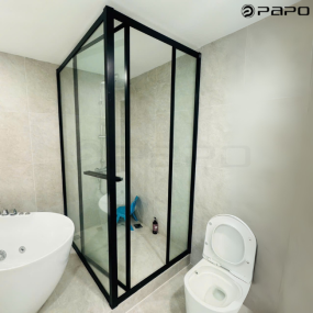 CABIN TẮM CỬA TRƯỢT GÓC 90° PAPO 