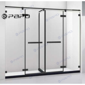 CABIN TẮM 180° MỞ 2 CÁNH  BẢN LỀ CHỮ NHẬT PAPO