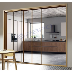 BỘ CỬA TRƯỢT  ĐIỆN TỪ TÍNH  3 CÁNH 1 FIX 