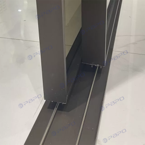 HỆ CỬA NHÔM SLIM TRƯỢT 2 CÁNH CÓ RAY DƯỚI 