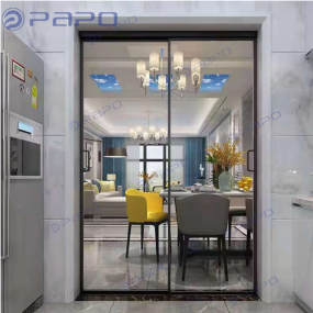 HỆ CỬA NHÔM SLIM 2 CÁNH MỞ TRƯỢT QUA LẠI 