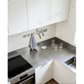 MẶT BÀN BẾP INOX DẠNG CHỮ L ( DẠNG GÓC )