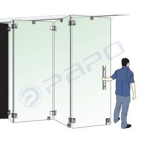 Bộ Phụ Kiện Trượt Gấp 3 Cánh 