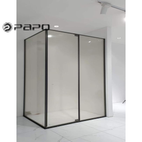 CABIN TẮM CỬA MỞ 1 CÁNH, 1 VÁCH , BẢN LỀ TRÊN DƯỚI PAPO