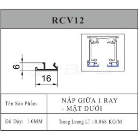 NẮP GIỮA MỘT RAY MẶT DƯỚI SLIM COVER - DẠNG SẬP