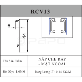 NẮP CHE RAY MẶT NGOÀI SLIM COVER - DẠNG SẬP
