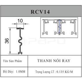 THANH NỐI RAY SLIM COVER - DẠNG SẬP