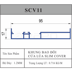 KHUNG BAO ĐÔI CỬA LÙA SLIM COVER 