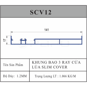 KHUNG BAO BA CỬA LÙA SLIM COVER