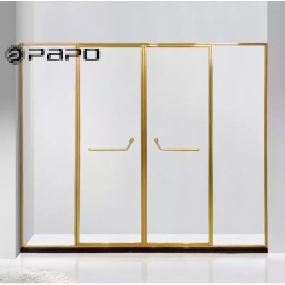 CABIN  180° CỬA MỞ 2 CÁNH CHỮ T BẢN LỀ ÂM PAPO  (FULL VIỀN INOX)