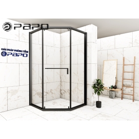 CABIN TẮM 135° MỞ TRƯỢT PAPO  (CÓ GIẢM CHẤN)