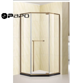 CABIN TẮM 135° MỞ QUAY  BẢN LỀ TRÊN DƯỚI PAPO  