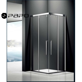 CABIN TRƯỢT GÓC VUÔNG 90 ĐỘ, 2 CÁNH (CÓ GIẢM CHẤN)