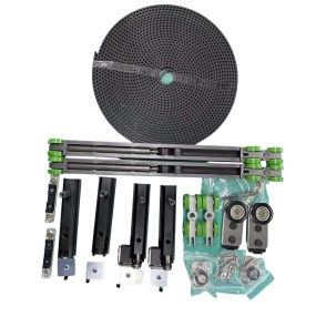 BỘ PHỤ KIỆN CỬA LÙA GIẢM CHẤN 2 CÁNH LÙA SANG 2 BÊN ( 2+2)