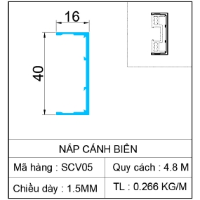 NẮP CHE CÁNH BIÊN SLIM COVER
