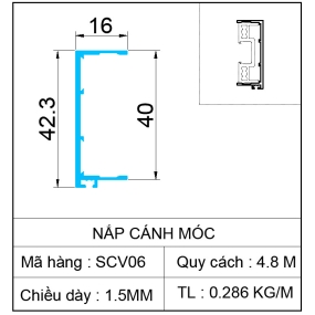 NẮP CHE CÁNH MÓC SLIM COVER