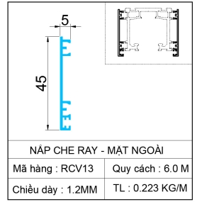 NẮP CHE RAY MẶT NGOÀI SLIM COVER