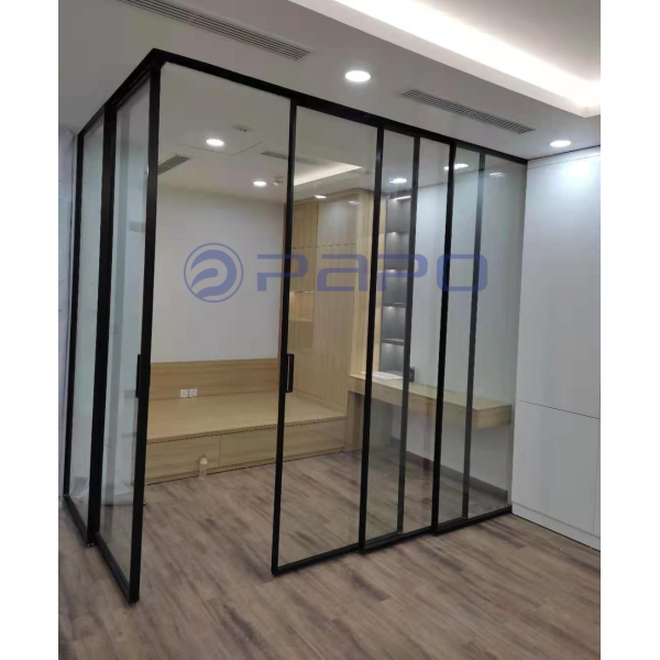 HỆ NHÔM SLIM TRƯỢT 3 CÁNH VỀ GÓC 90 