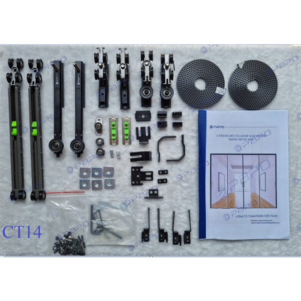 PHỤ KIỆN GIẢM CHẤN CỬA NHÔM 3 CÁNH 1 FIX 