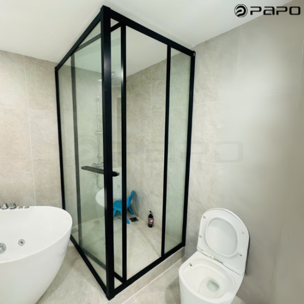 CABIN TẮM CỬA TRƯỢT GÓC 90° PAPO 