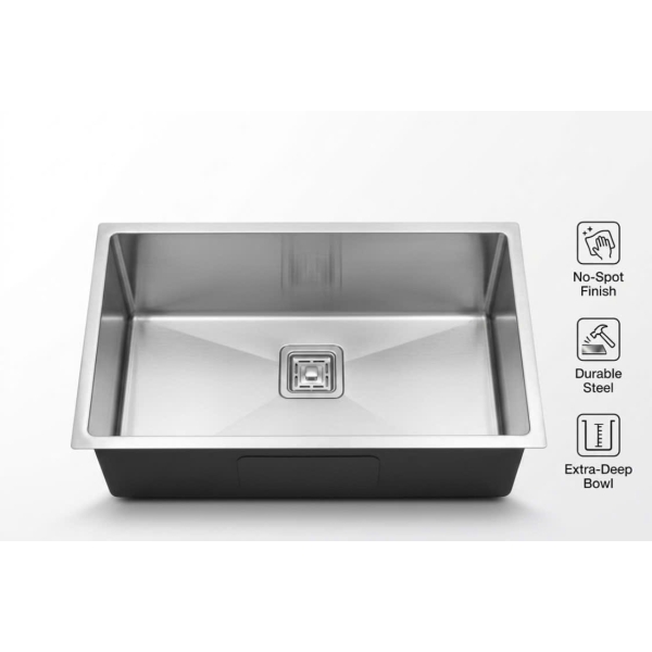 CHẬU RỬA INOX CHỐNG TRẦY XƯỚC (SIZE NHỎ)