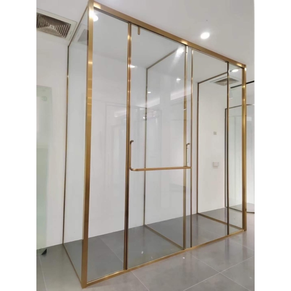 CABIN TẮM KÍNH CHỮ F, TRƯỢT 1 CỬA (CÓ GIẢM CHẤN)